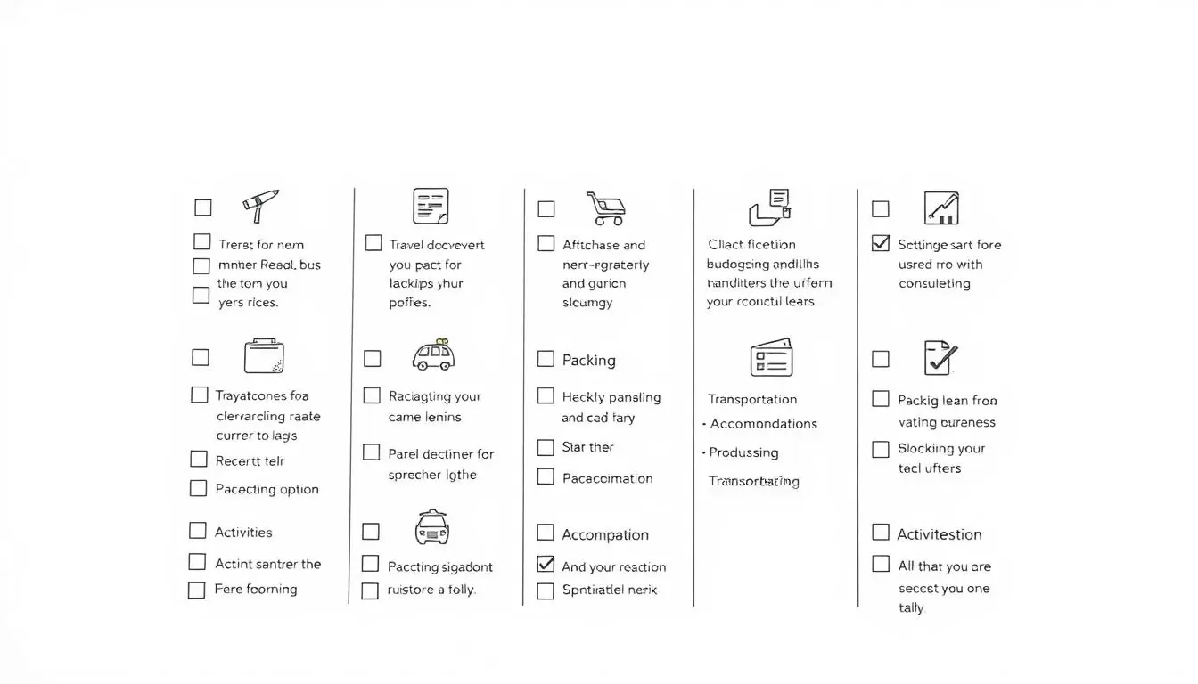 Checklist Completo para Planejar sua Primeira Viagem de Longa Duração